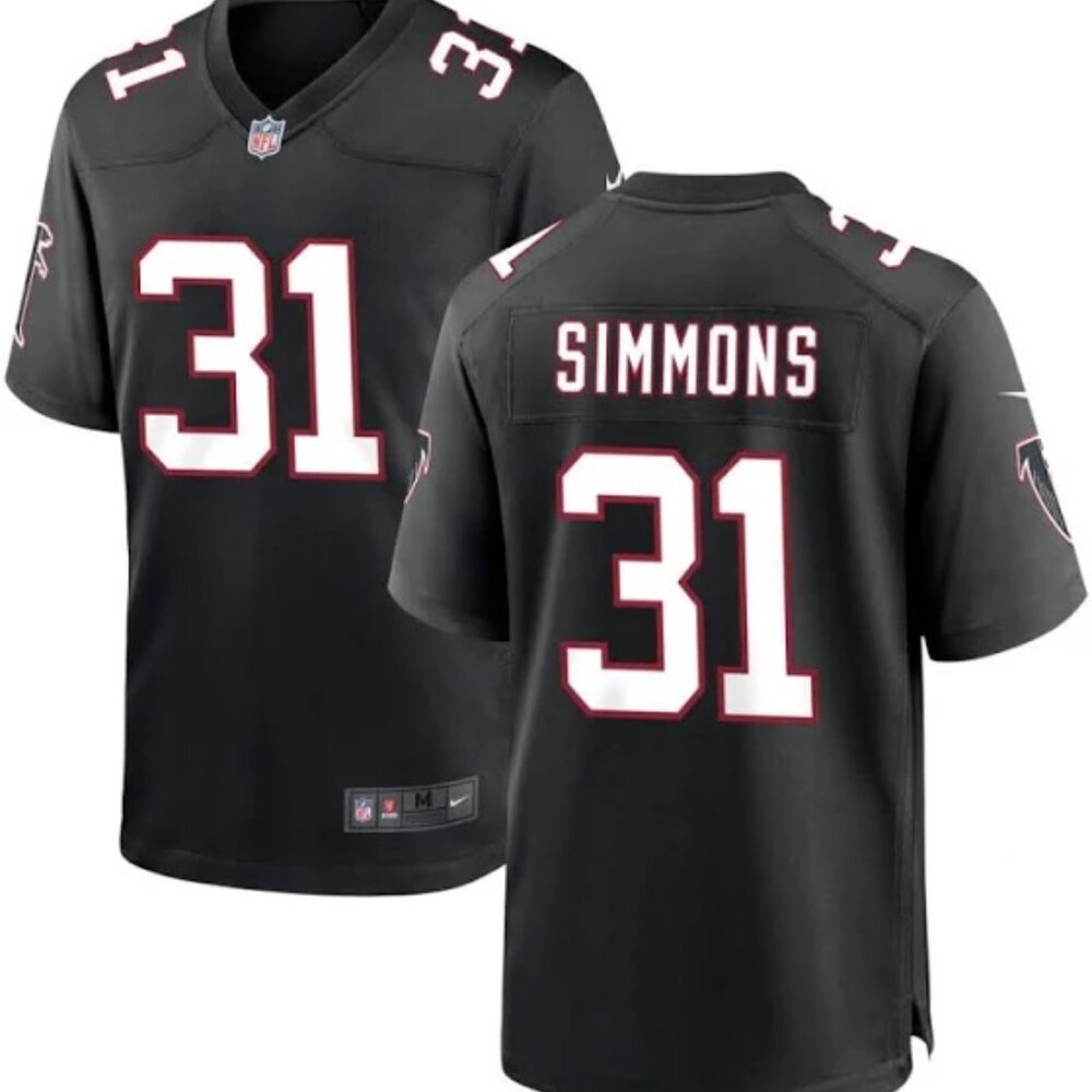 31 Justin Simmons Black Stitched Jersey
